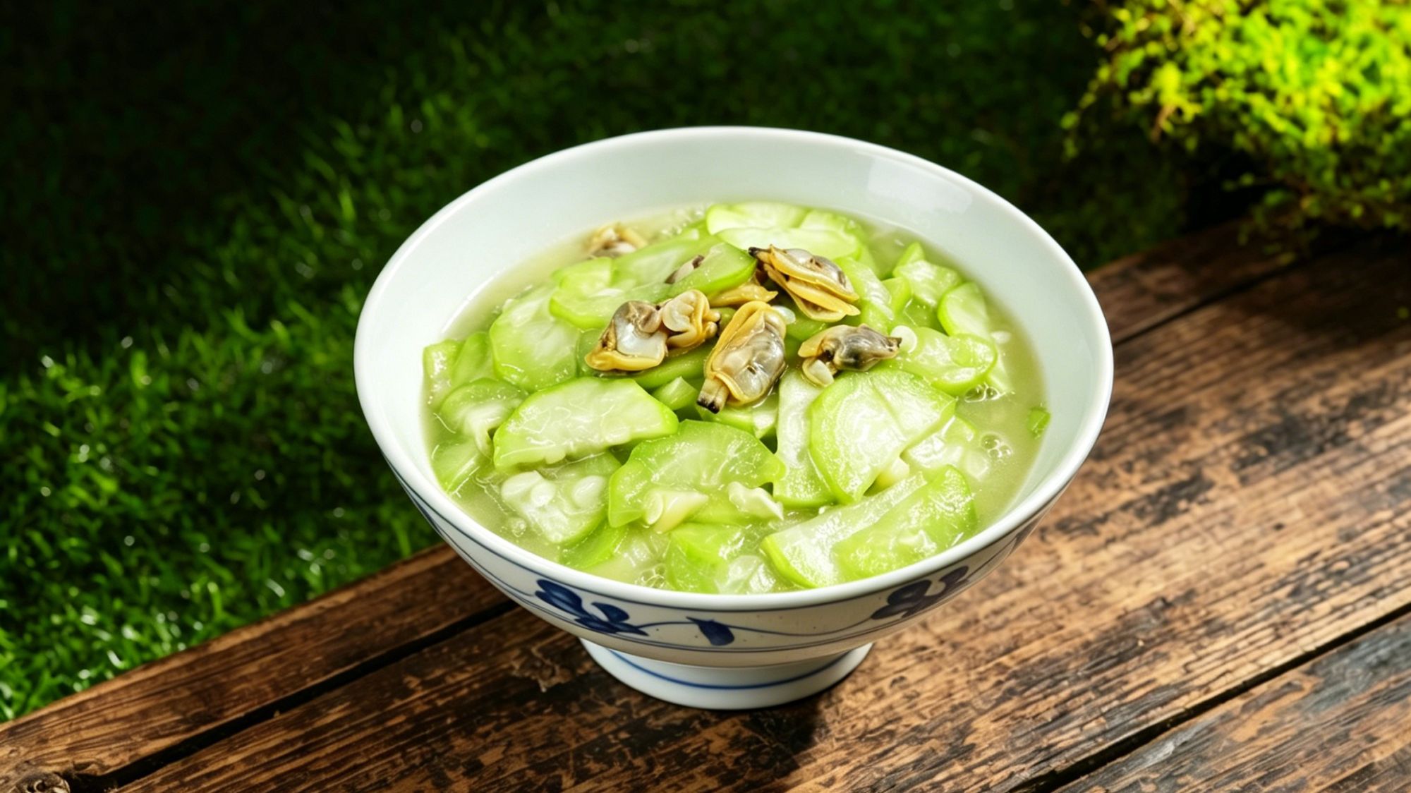 Garlic Stir-Fried White Luffa