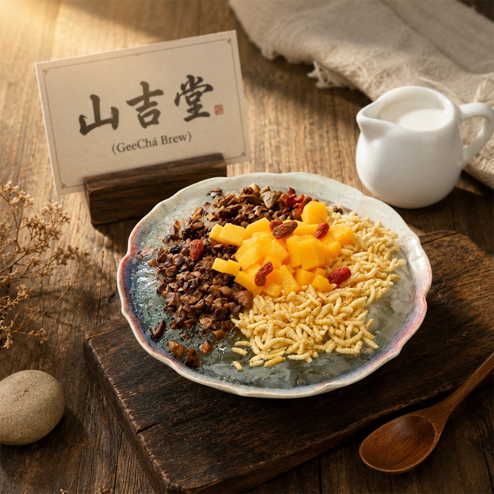 Silver Ear Fungus and Peach Jelly