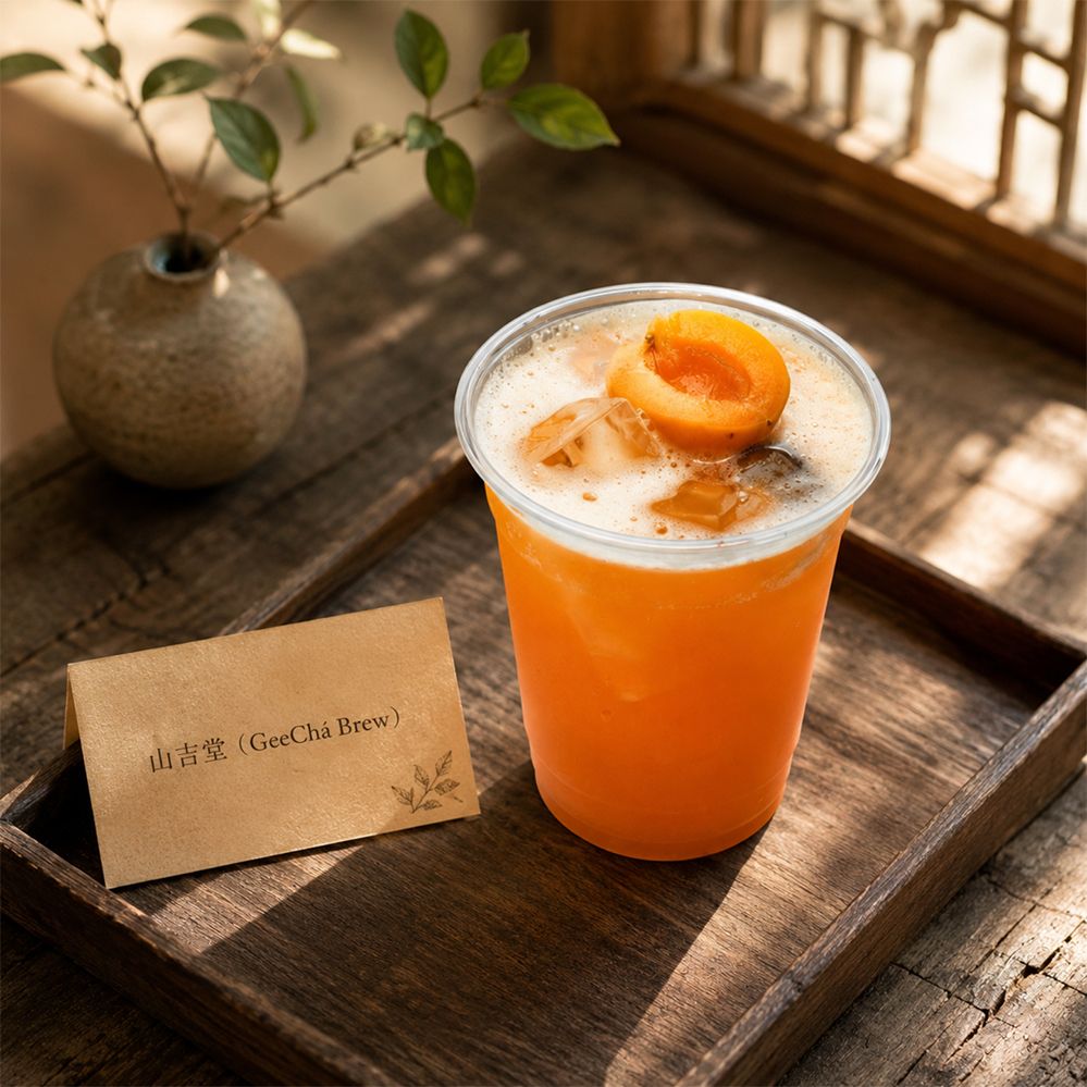 Apricot & Yellow Peach Iced Tea