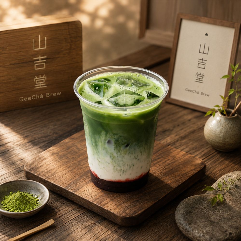 Strawberry Matcha Milk