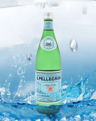 2 bottles of San Pellegrino Sparkling Water (Chilled, 750 ml)