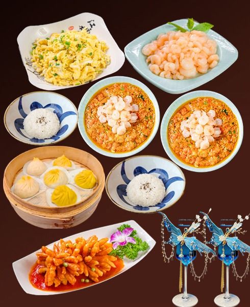 Halal Combo Set for Two: Noodles with Fresh Crab Roe