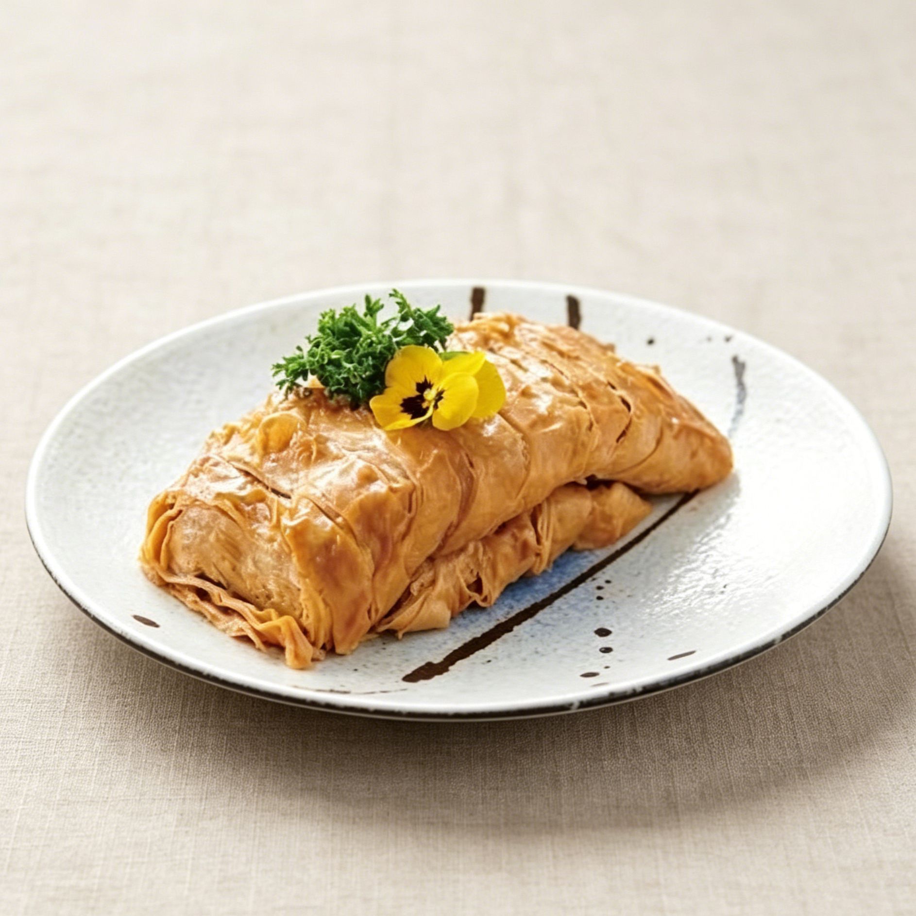 冷菜：特製ヴィーガンダック（植物由来）