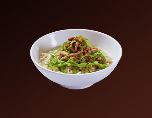 Shredded Pork with Green Pepper Noodles