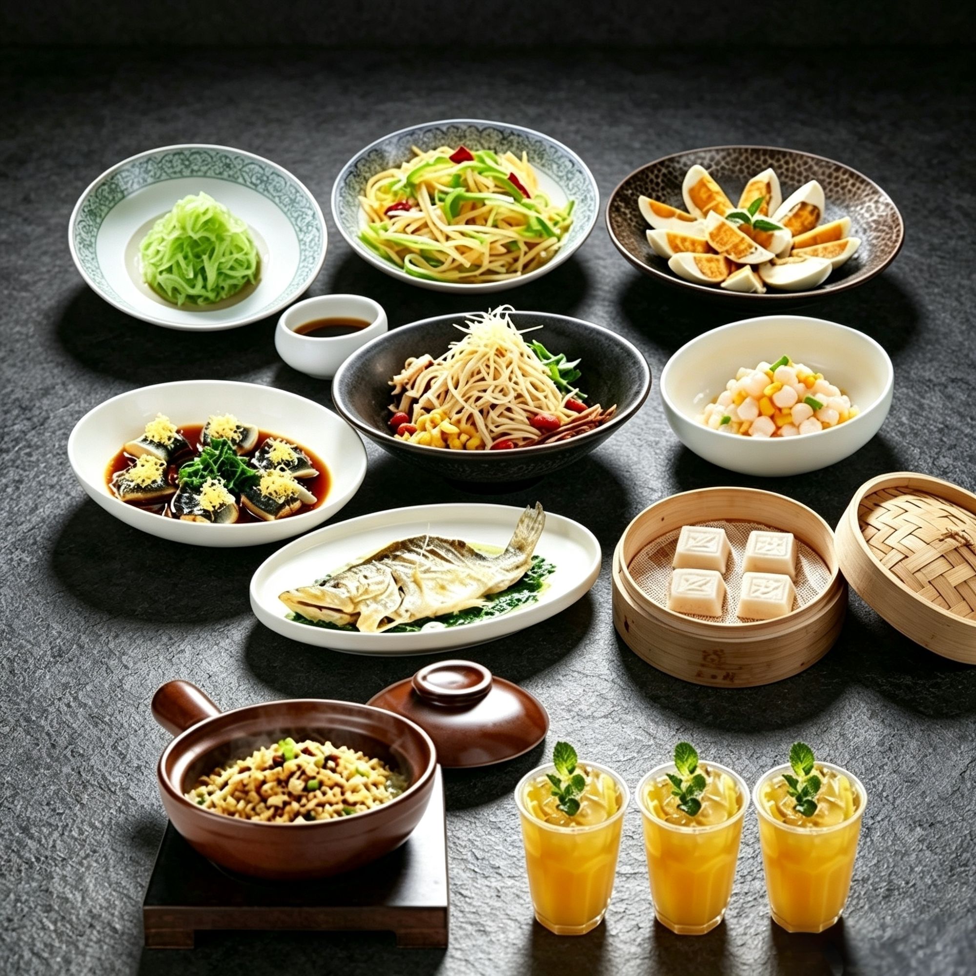 Halal Combo Set for Three: Huaiyang Cuisine