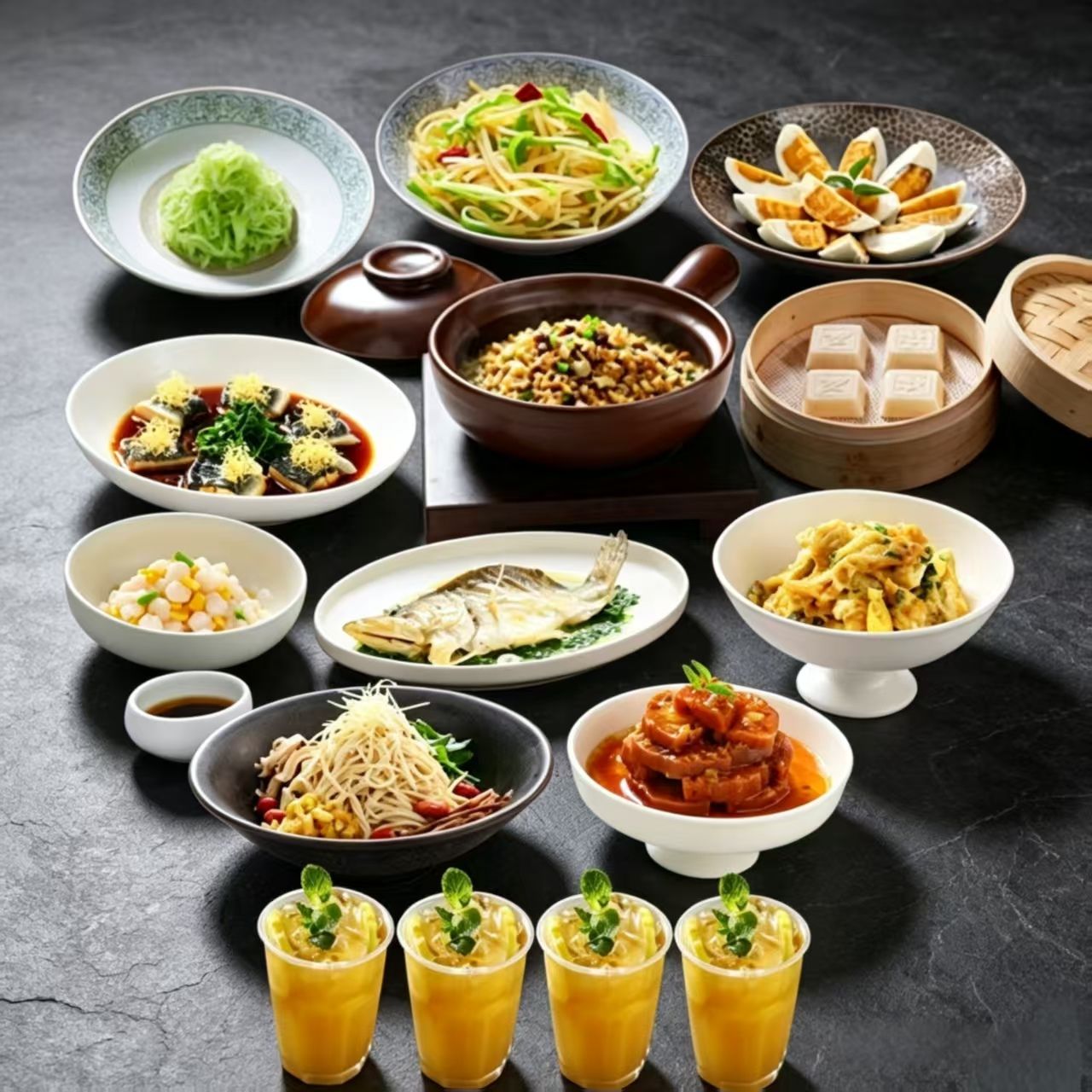 Halal Combo Set for Four: Huaiyang Cuisine
