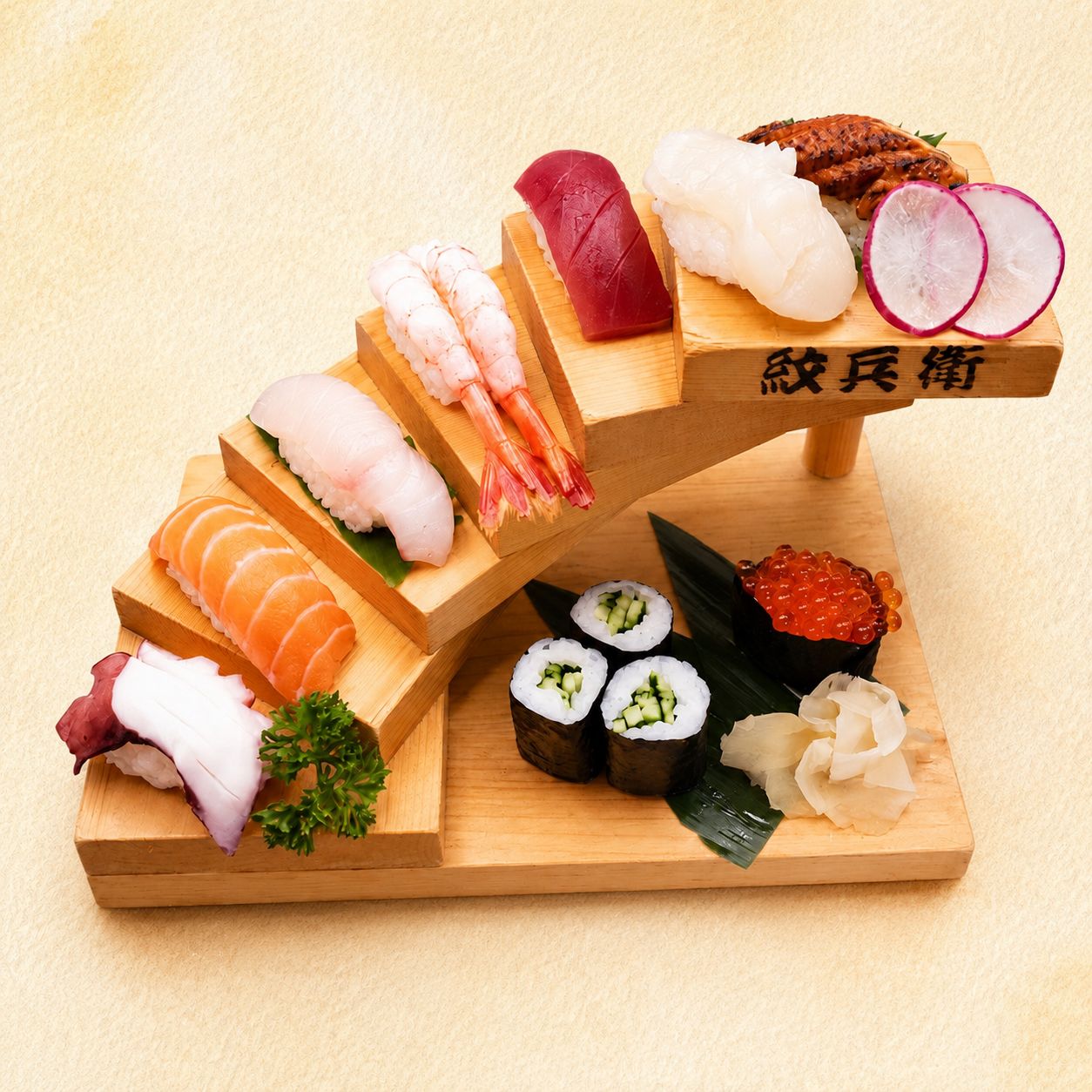 Sushi Set: 8 Nigiri and Thin Roll