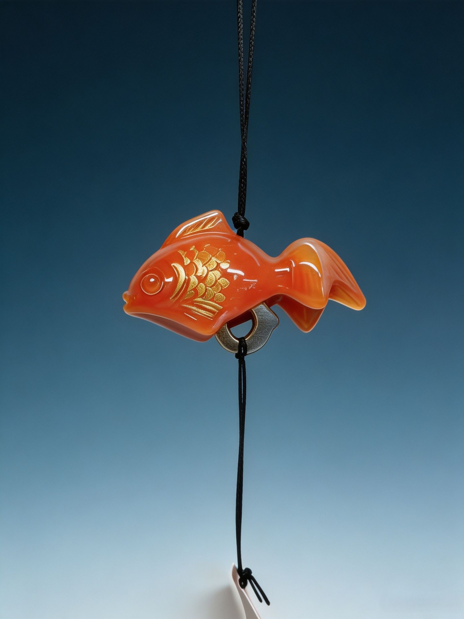 Red Good Luck Fish Iron Wind Bell