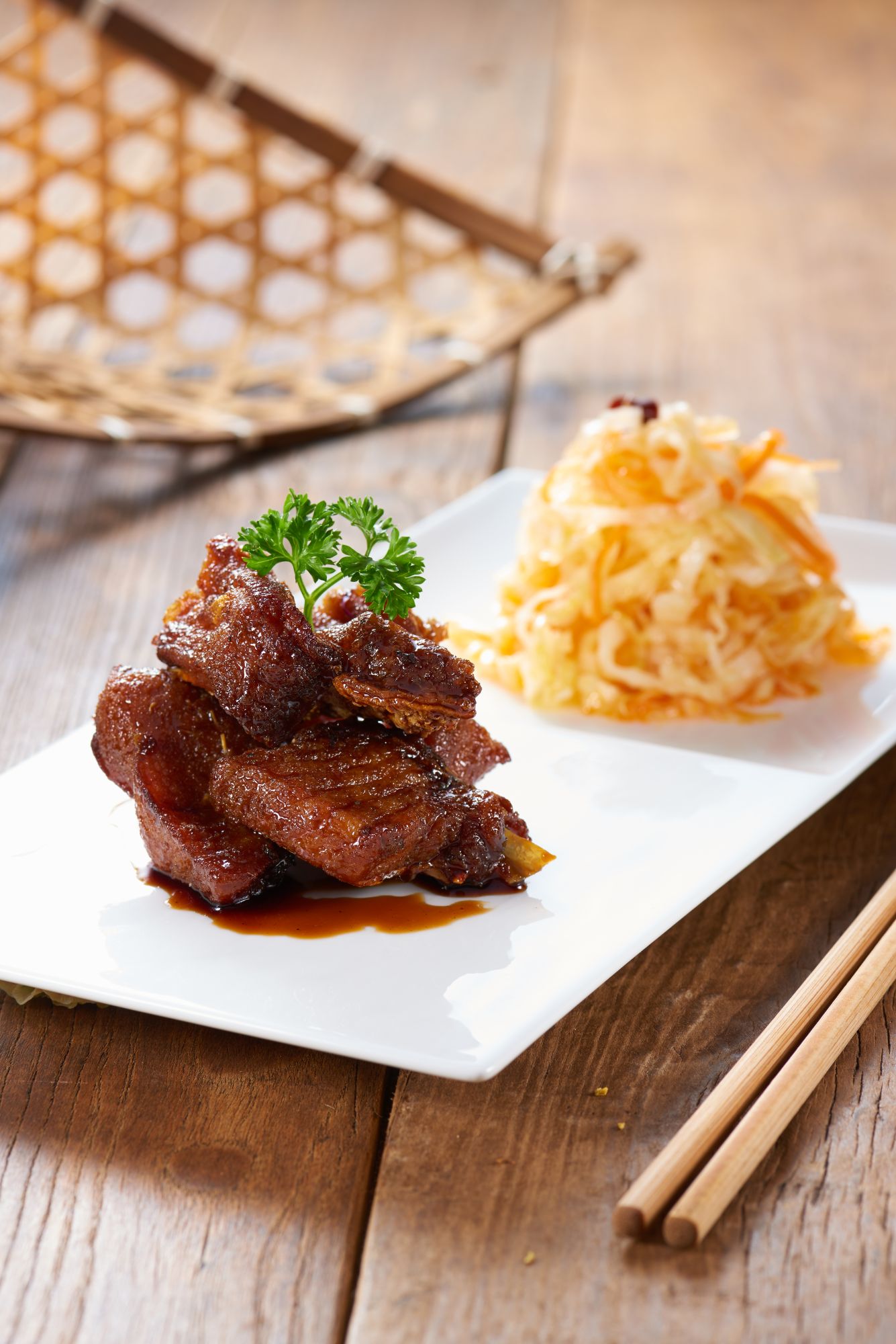 Half-and-Half Shanghai Smoked Fish & Hot-and-Sour Vegetables