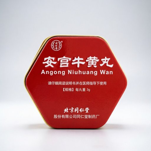 Angong Niuhuang Wan Pill (Traditional Herbal Formula for Emergency Use)