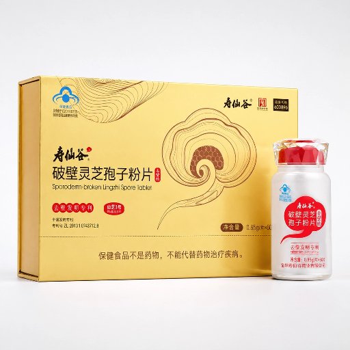 Shouxiangu Organic Cracked Cell Wall Reishi Spore Powder (for Immune Support, Sleep & Stress Relief)