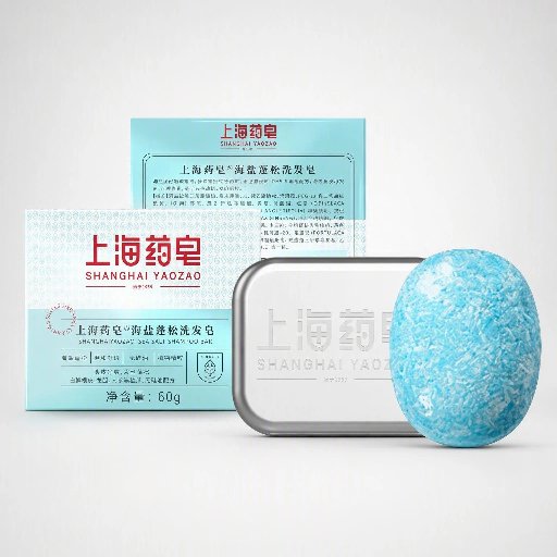 Shanghai YaoZao Soap Sea Salt Volumizing Shampoo Bar (for Oily Scalp, Flat Hair & Oil Control)