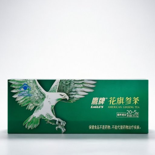 Eagle Brand American Ginseng Herbal Tea (for Energy Boost, Fatigue Relief & Immune Support)