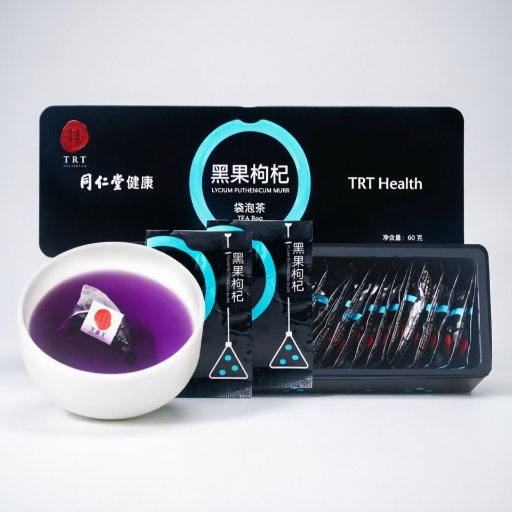 Black Goji Berry Herbal Tea Bags (for High Antioxidant Support, Eye Health & Anti-Aging)