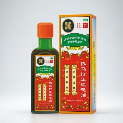 Yimta Red Safflower Medicated Oil (for Muscle Soreness, Bruises, Strains & Joint Pain Relief)