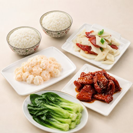 Set Menu for Two: Creamy Shrimp & Sweet Ribs