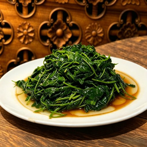 Stir-Fried Caotou Greens with Baijiu