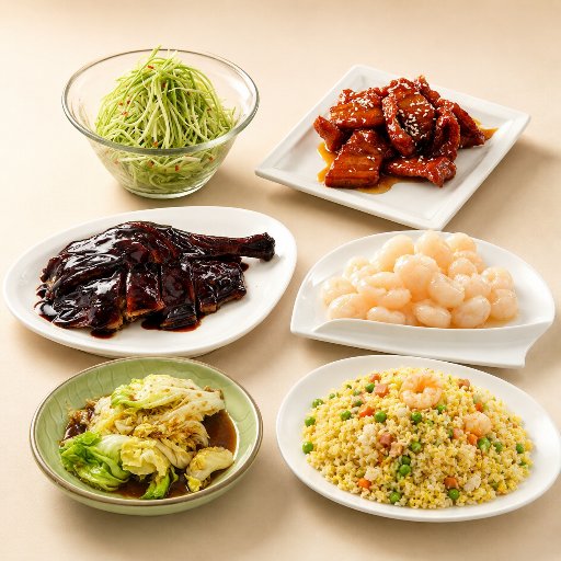 Set Menu for Four: Sweet and Savory Chinese Favorites
