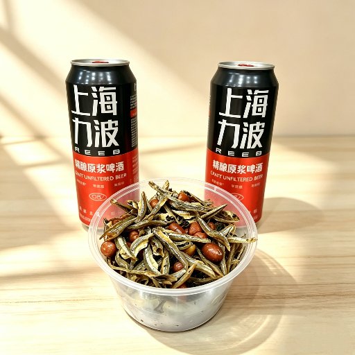 Shanghai Beer and Savoury Peanut Snack Set