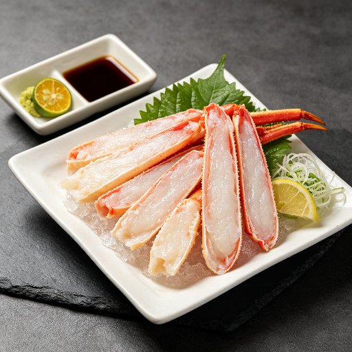 Sashimi vom Königskrabbenbein
