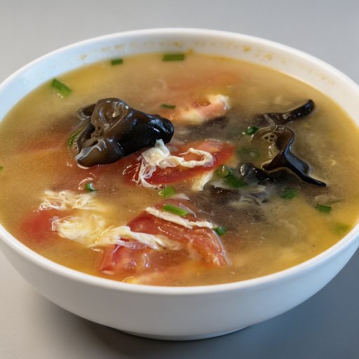 Tomato and Wood Ear Mushroom Soup