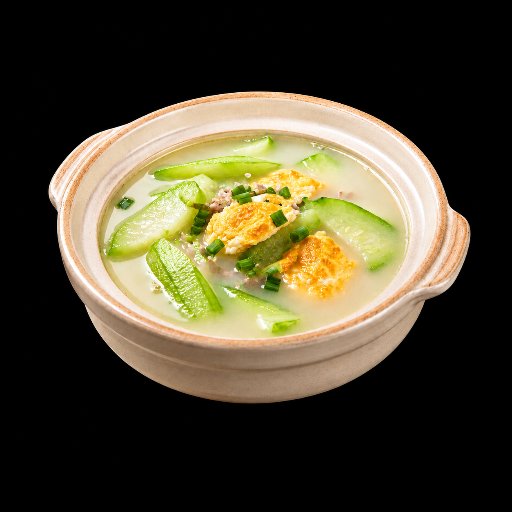 Fuzzy Melon Soup with Salted Egg