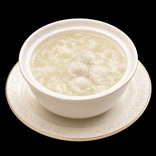 Sweet Fermented Rice Soup with Osmanthus and Black Sesame Rice Balls