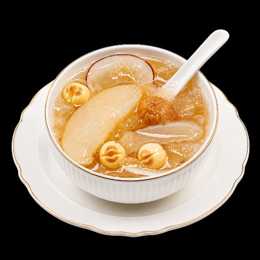Sweet Snow Fungus and Snow Pear Dessert Soup