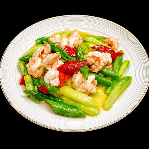 Stir-Fried Shrimp with Asparagus and Lily Bulbs