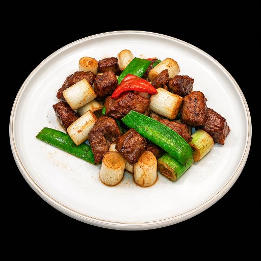 Wok-Fried Beef Tenderloin with Beijing Scallions and Snow Peas