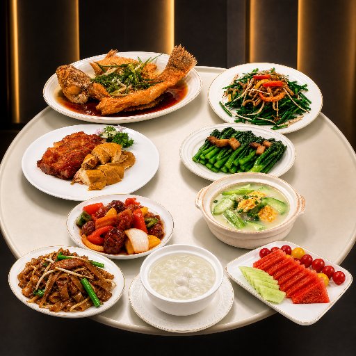 Cantonese Classics Set for Two with a Sweet Finish
