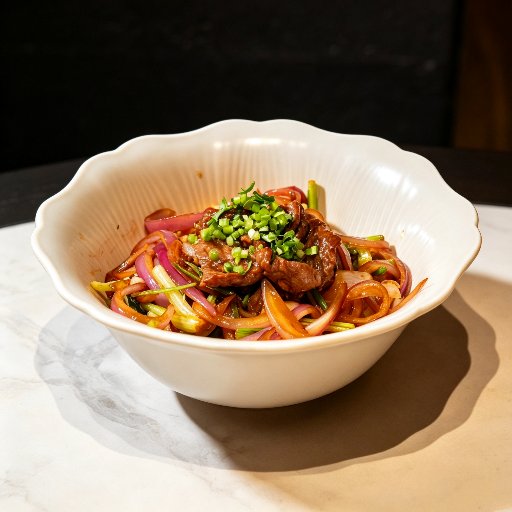 Beef and Onion Tossed Noodles