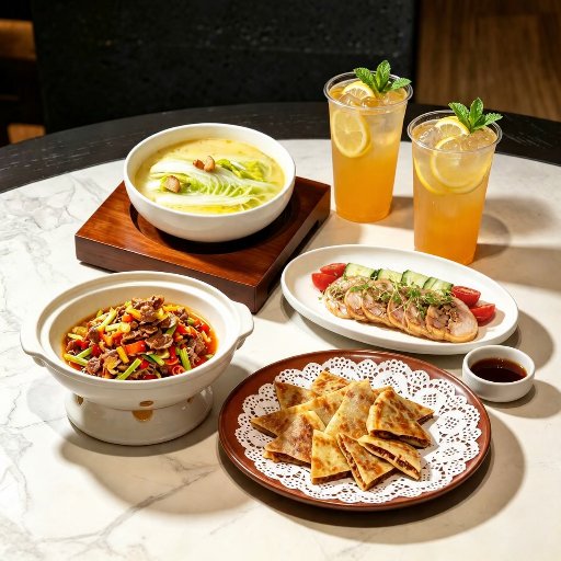 Set Menu for Two: Savory Beef & Refreshing Bites