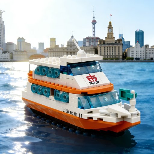 Shanghai Ferry Model Puzzle Building Blocks