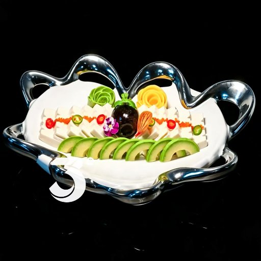 Tofu frío con aguacate y caviar