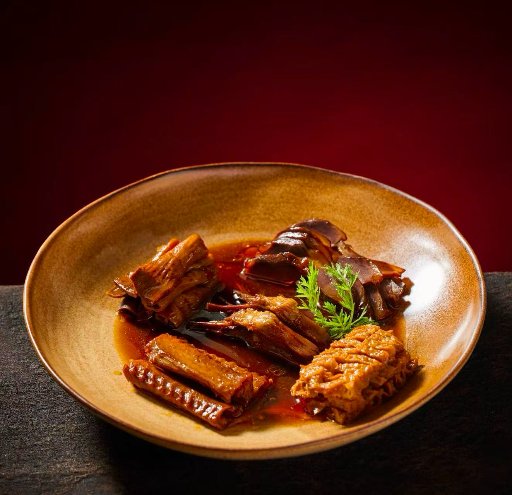 Braised Duck Assortment with Peanuts and Vegetables