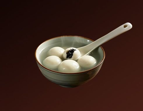 Black Sesame Sticky Rice Dumplings (Single Serving)