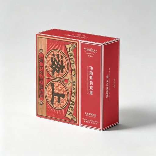 Bolsitas de té de jazmín doblemente perfumado Vintage Shanghai · Pack de 6