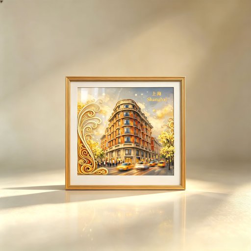 Wukang Building Paper Quilling Picture