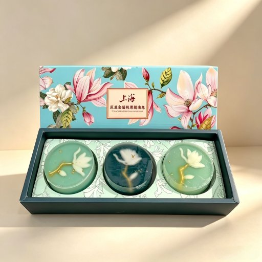 White Magnolia Gold-Foil Soap