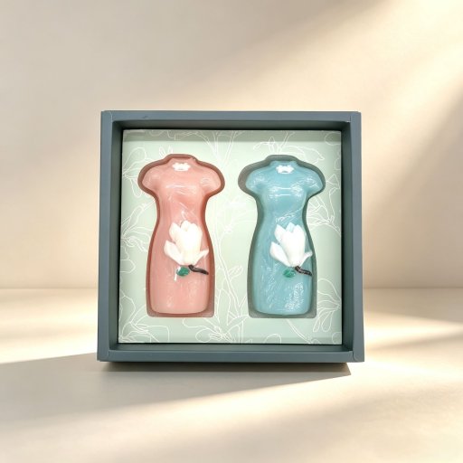 White Magnolia Dress-Shaped Soap