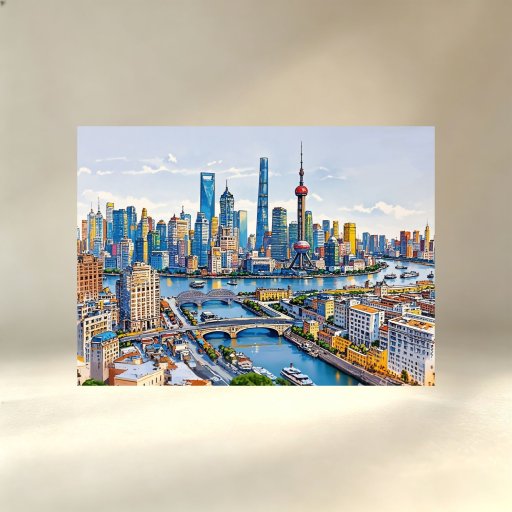 Shanghai Architecture 1,000-Piece Jigsaw Puzzle