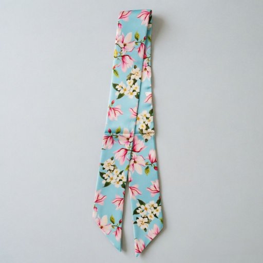 White Magnolia Scarf in Polyester