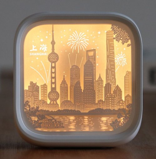 Readable Architecture · Paper-Cut Mood Night Light - Shanghai