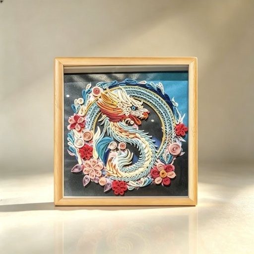 Dragon Zodiac Paper Quilling Picture
