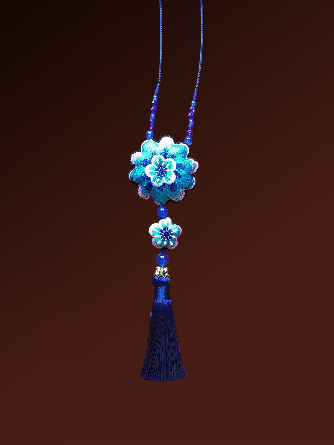 Shibadong Ten-Corner Plum Silver Necklace