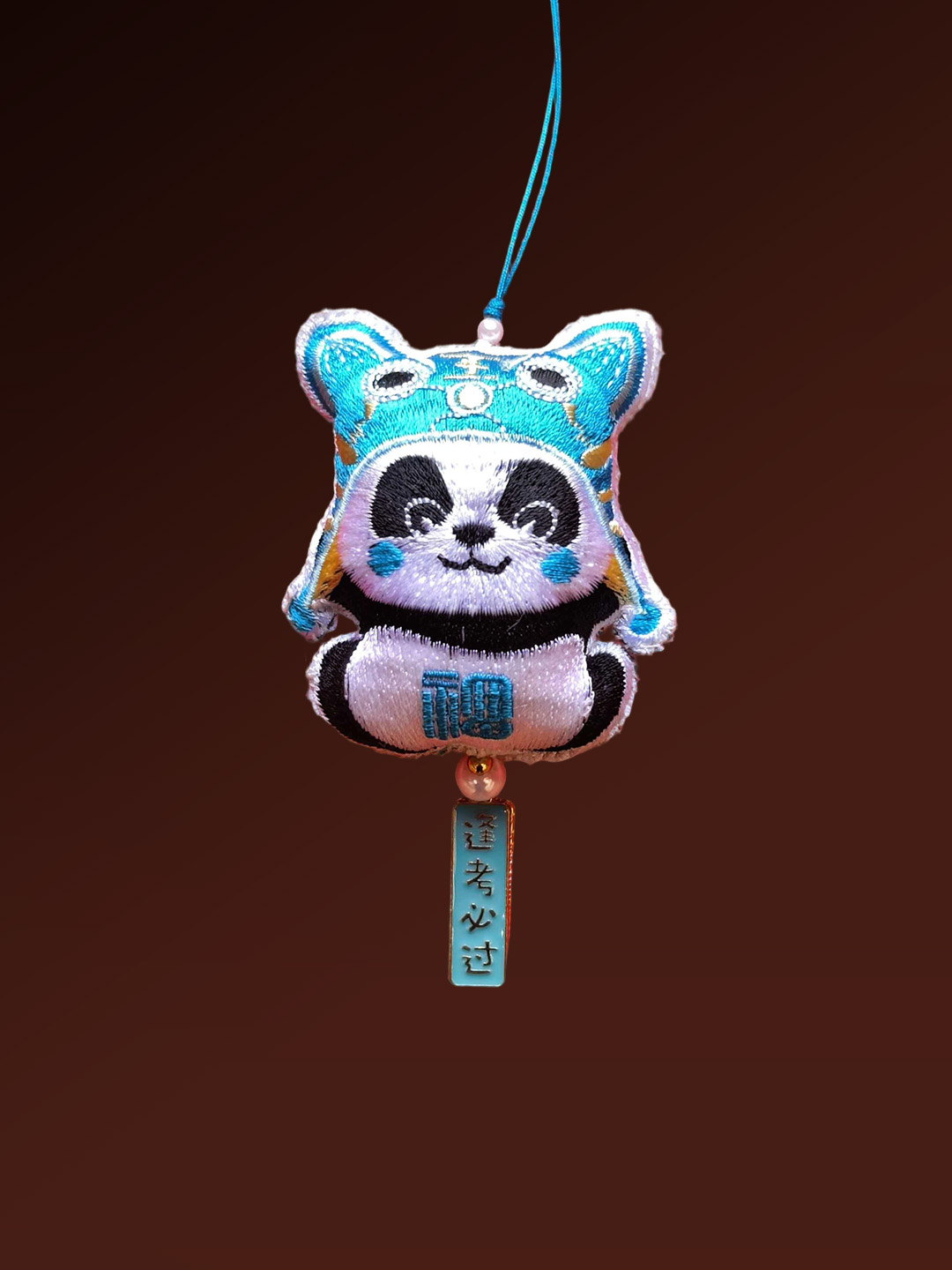 Shibadong Lucky Joy Cat Embroidered Pendant