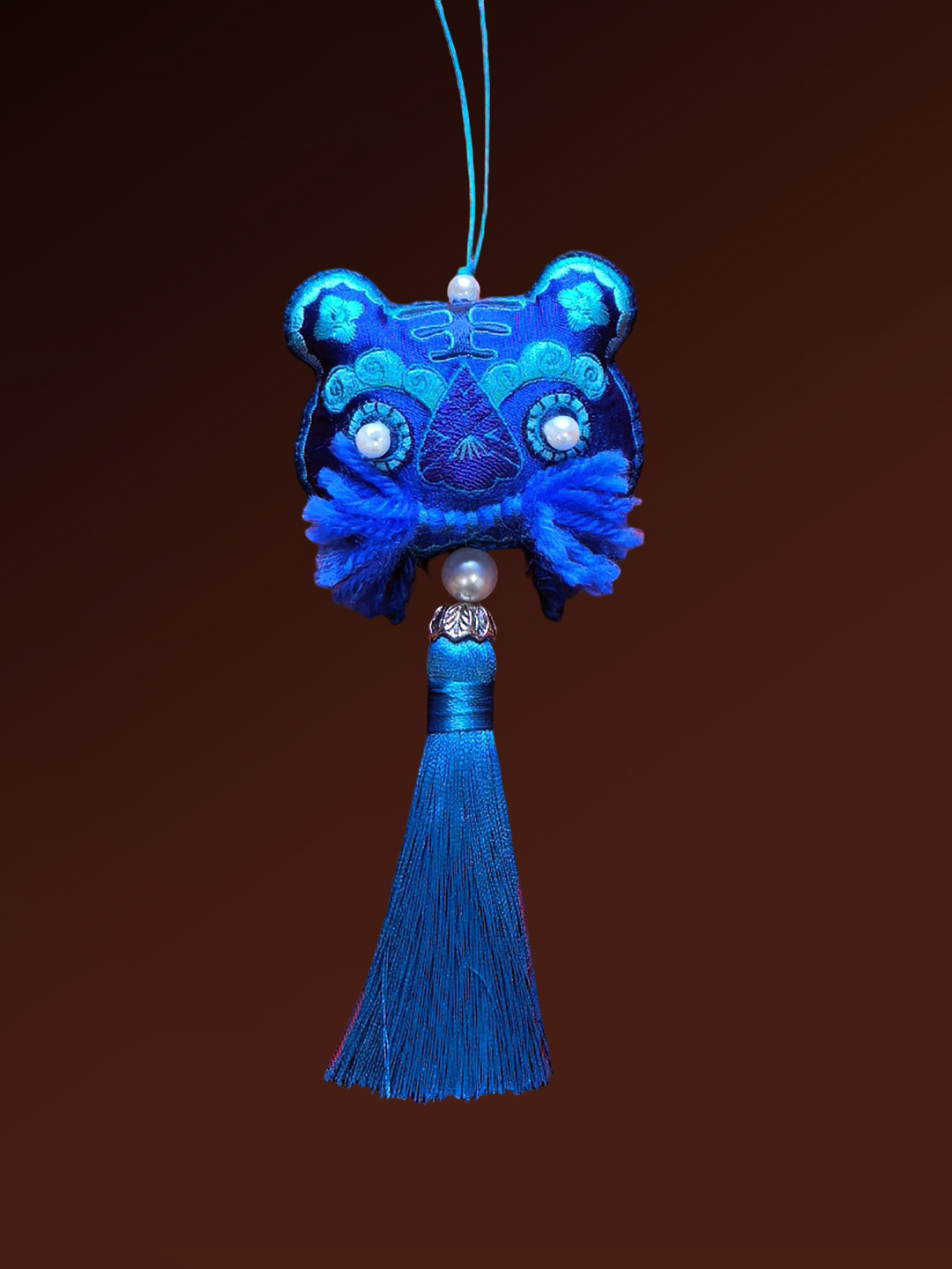 Shibadong Joyful Tiger Head Pendant