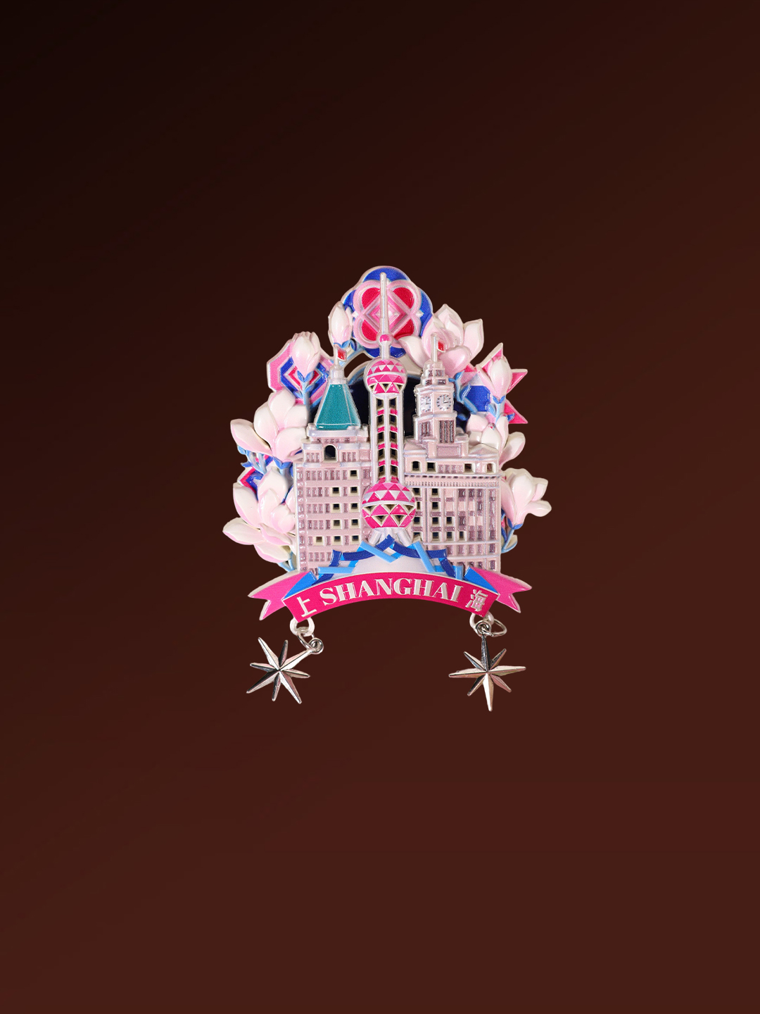 Shanghai Bund Panorama Metal Fridge Magnet