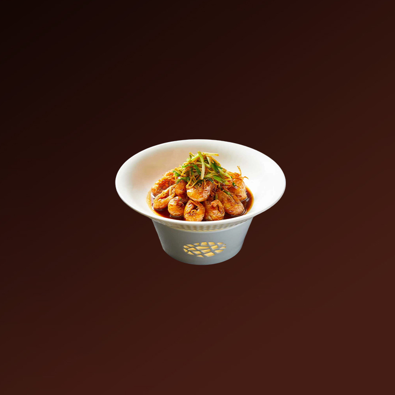 Shanghai Fourth Road Crispy Oil-Blasted Shrimp with Ginger and Scallion